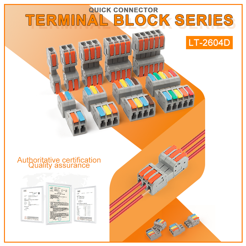 Push Fit Connector - 5 peças DF-2604D mini conector de
